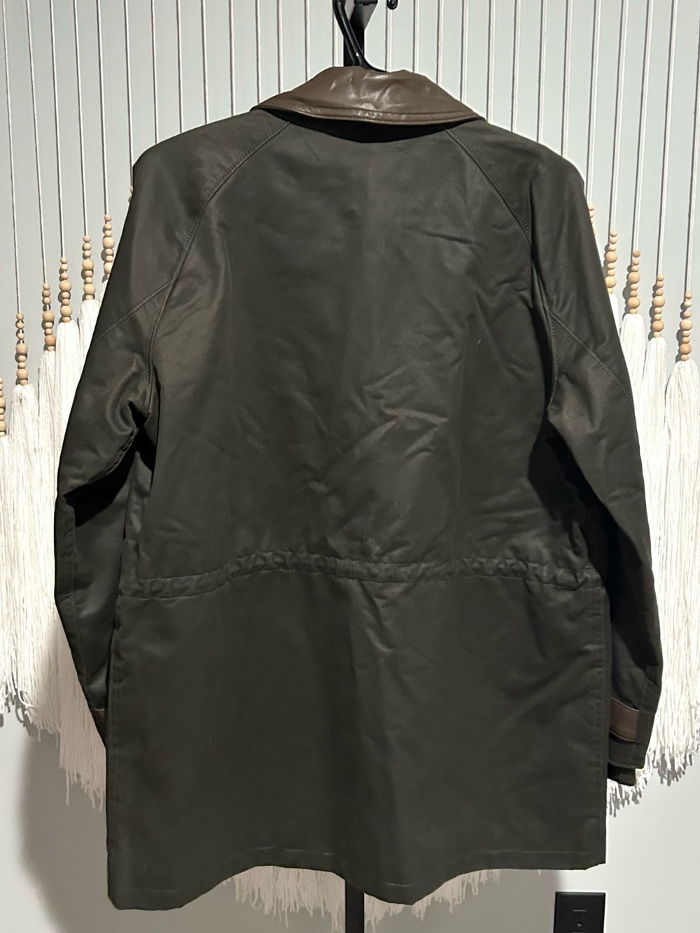 J.CREW Broken In Barn Jacket with Faux Leather Collar, Size S - Picture 7 of 8